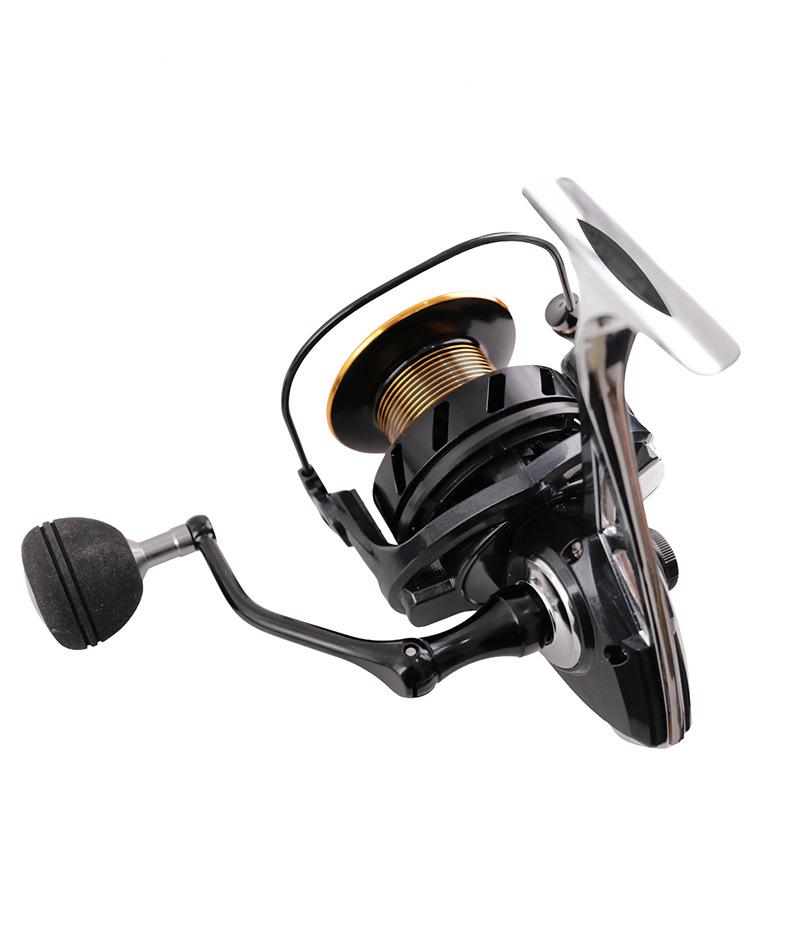 Cross-border Long-casting Gapless Spinning Reel with Slanted Mouth, Metal Line Cup and Foot Base for Anchor Fishing