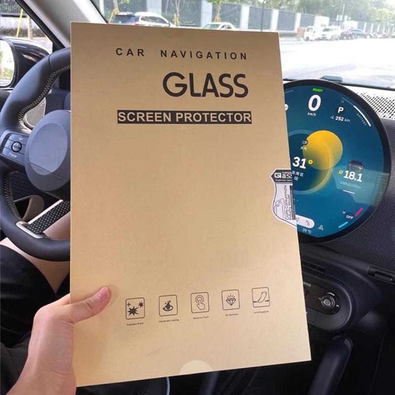 Car Navigation Tempered Glass Screen Protector for Mini Cooper S E SE Countryman U25 J05 Aceman J01 F65 F66 F67 GPS Screen Film