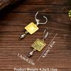 1Pc Fashion Retro Fashion Creative Female Design Copper Earrings