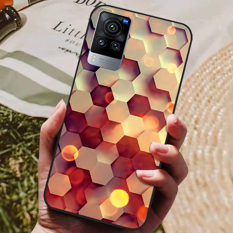 For Vivo X60 Pro Global Version Case Cat Wolf Painted Soft Silicone Phone Cases for Vivo X60 Pro Back Cover X60Pro V2046 Coque