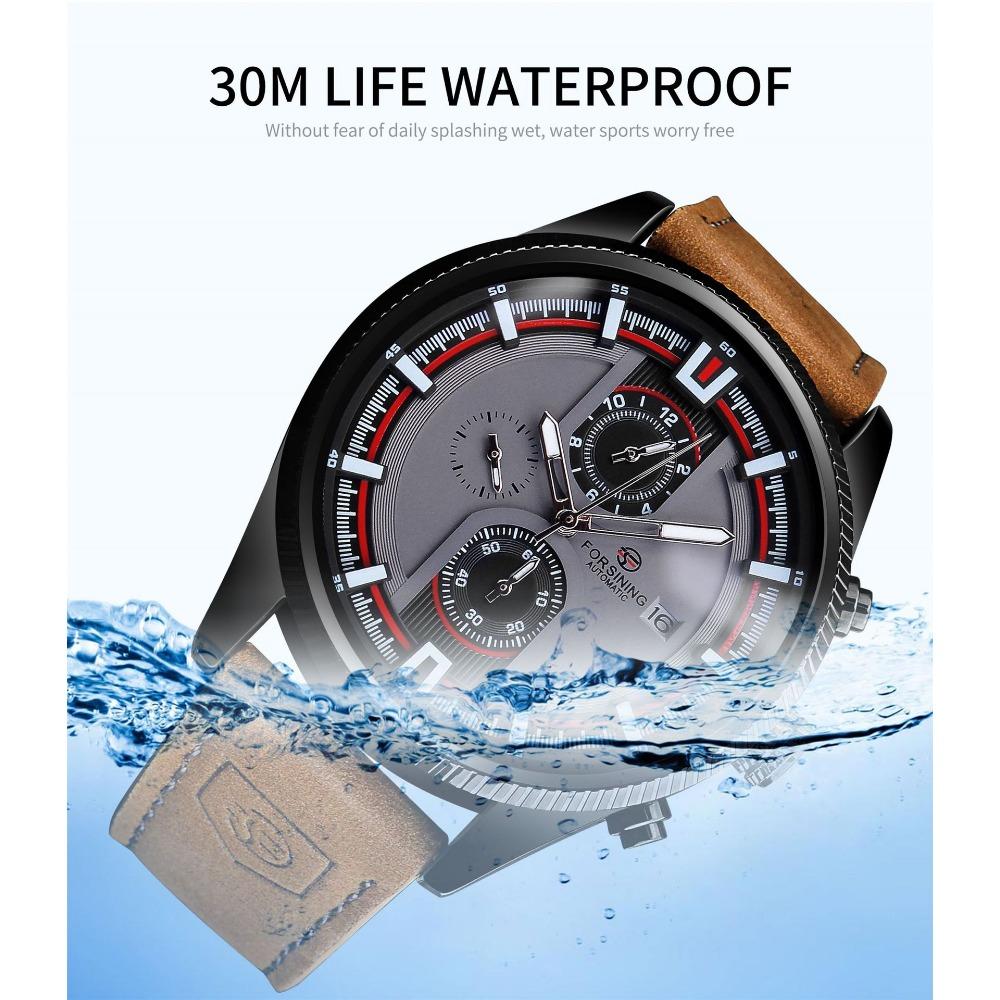 Forsining Style Men's Fashion Outdoor Sports Racing Dial Automatic Mechanical Watch