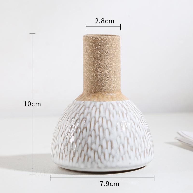 European Ceramic Mini Vase & Incense Burner - Creative Craft Ornament for TV or Wine Cabinet Decor