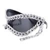 Stylish Women's Sunglasses With Elegant Metal Chain Frame For Various Occasion Daily Use and Punk Party Eye Glasses
