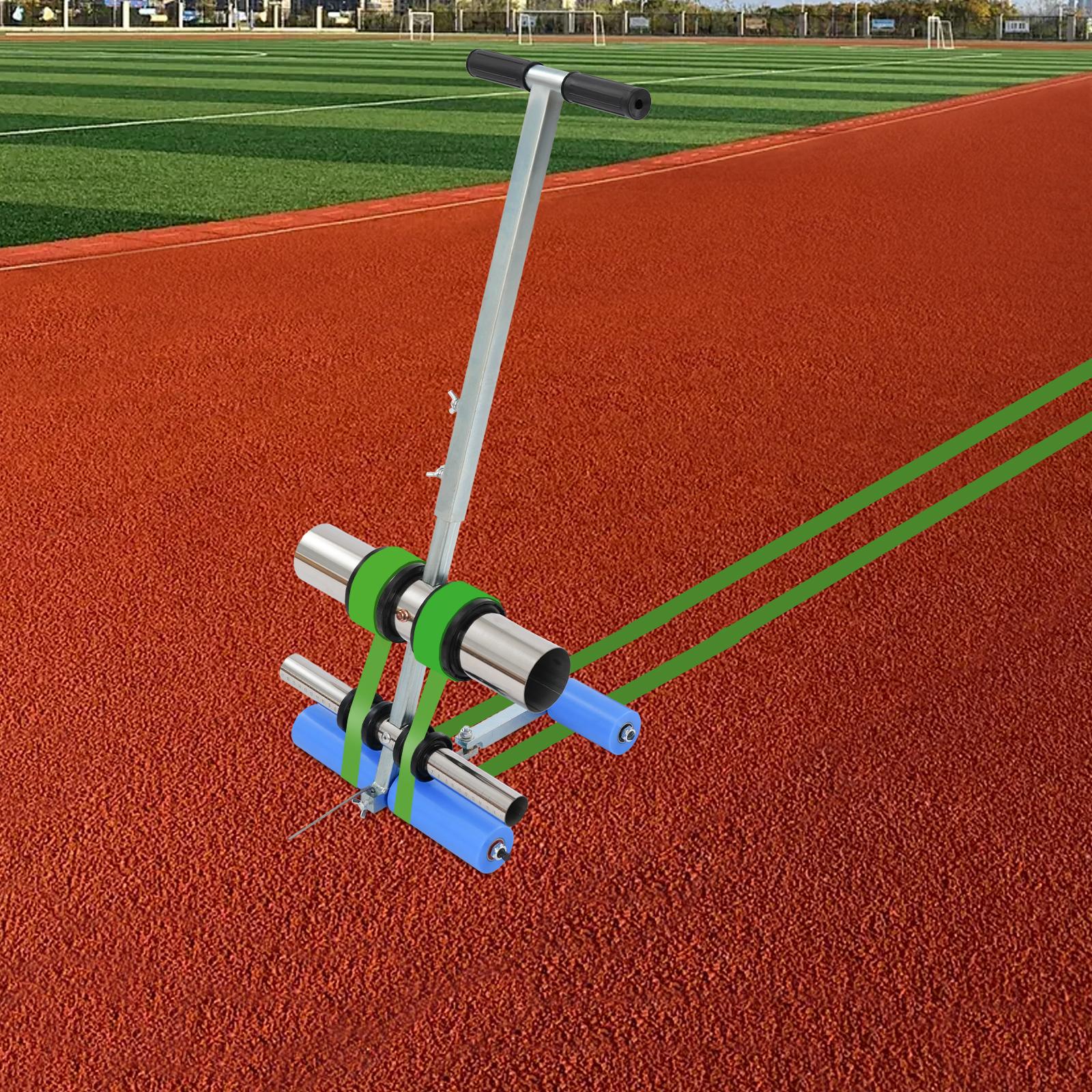 

Stainless Steel Tape Marking Machine,Black Hand-Push Tape Sticking Machine Floor Standing for Courts,Playgrounds