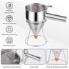 40oz Pancake Batter Dispenser, Stainless Steel Cake Dispenser with 4 Caliber Funnel & Stand, Baking Tools for Pancakes, Cupcakes & Baked Goods
