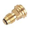 Practical Propanes Grills Adapter Quick Connecting Fitting Brass Propanes Grills Fitting Suitable for Outdoor Cooking