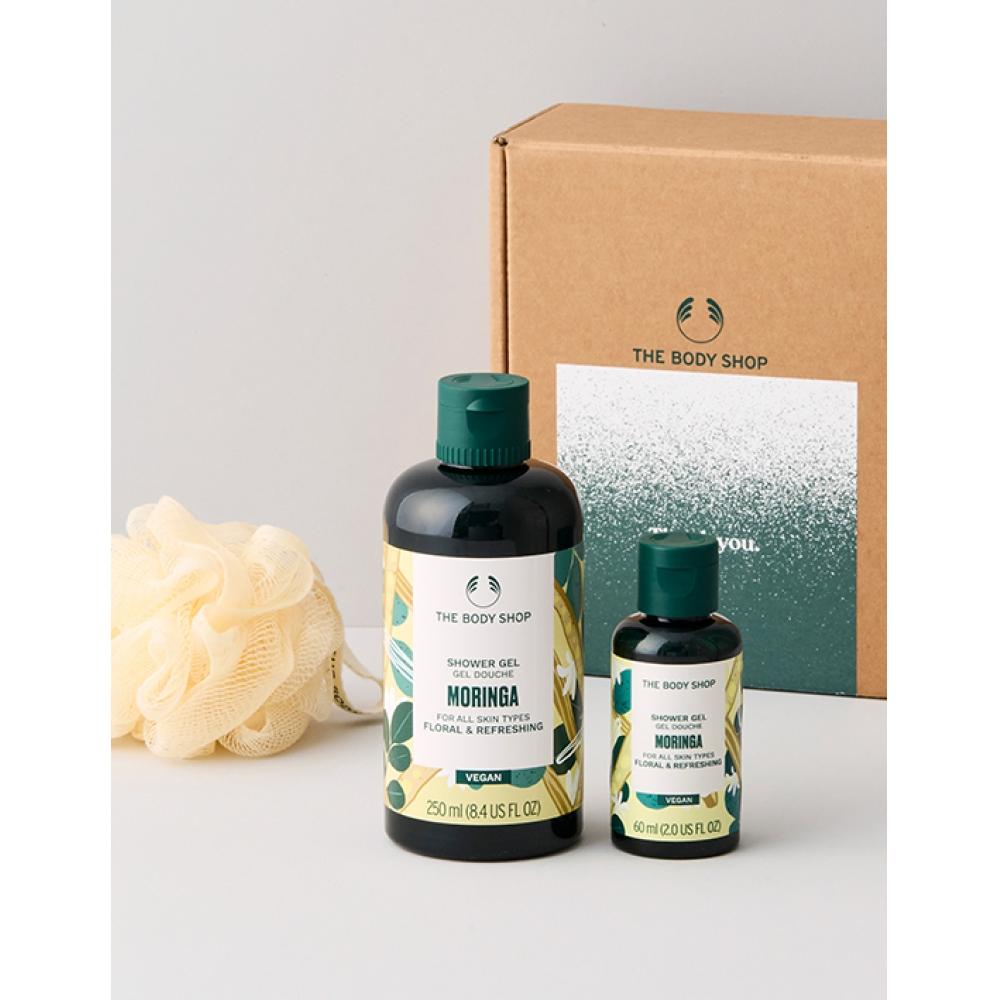 The Body Shop Moringa Shower Gel 250ml+Moringa Shower Gel 60ml+mini Lily Set