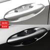 4PCS Car Door Handle Protection Sticker Emblem Car Decoration Styling For Tesla Model 3 Model X S 2016-2020 Decals TM3 TMX TMS Decal
