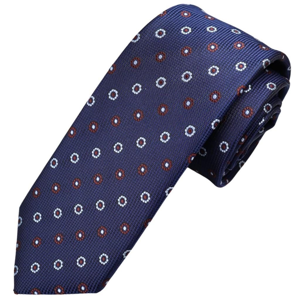[Michiko London] Wrinkle-resistant bonded fabric with lining for added volume. Made in Japan. KOSHINO brand tie. Small pattern. 100% silk. Unisex.