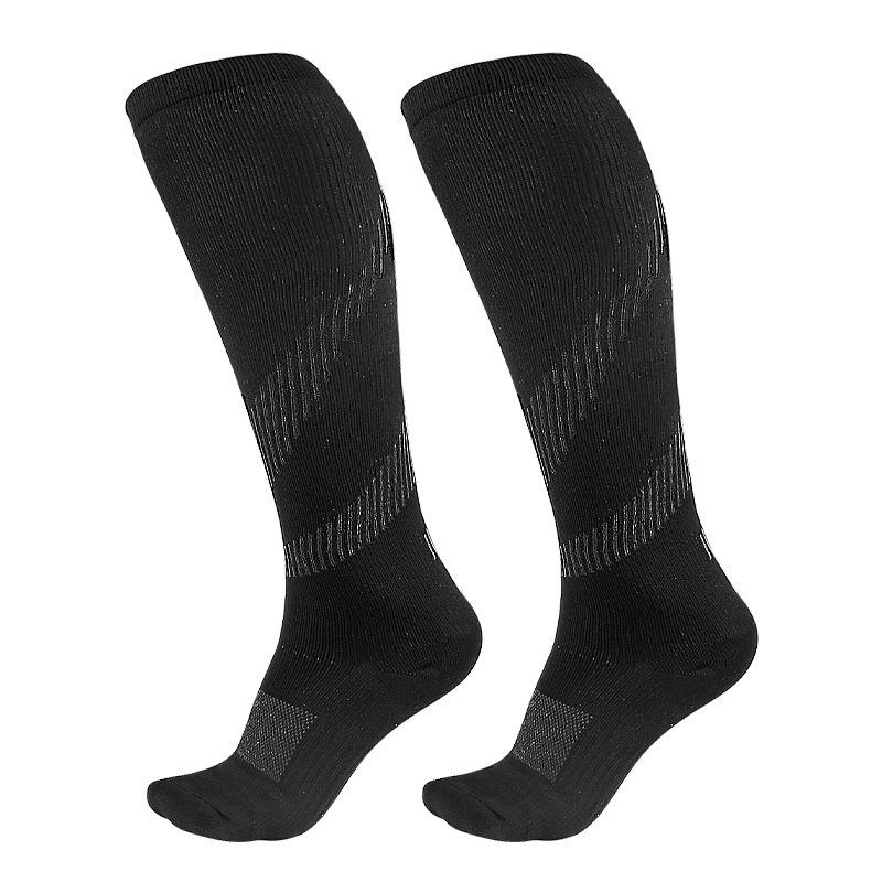 Neue Farbig Gestreifte Drucksocken Sind Weich und Hautfreundlich, Atmungsaktiv und Hochelastisch Outdoor Fitness Beinpflege Lange und Einfache Kompressionssocken