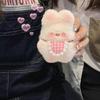 Handmade Rabbit Keychain Plush Squeaking Function Keys Chain for Bag Schoolbag
