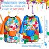 Waterproof Children Painting Apron Long Sleeved Dressing Cloth Cover Feeding Smock Boys'& Girls' Painting Handwork Baking Aprons