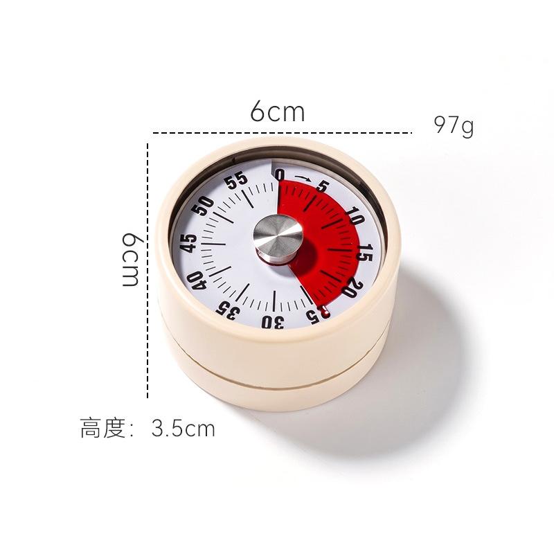 Mechanical Timer Magnetic Kitchen Cooking Baking Timer Visual Time Management Alarm Clock Reminder