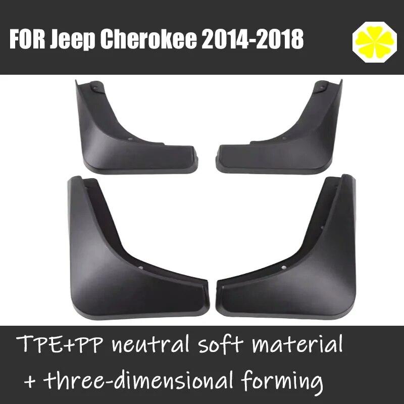 For Jeep Cherokee 2014-2018 Skjerm Mudguard Sprutlapper Beskyttere Sprutskjermer Biltilbehør Skjermer Foran Bak 4 stk