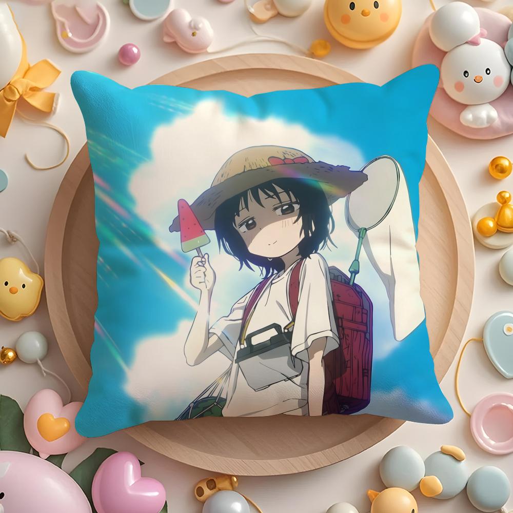 T-Takopi's Original AnimeSin Cushion Cover Home & Car Multi-Scene Pillow Cover - Reversible, Soft & Durable for Daily Use