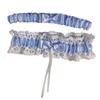 Ruffled Lolita Leg Rings Set Elastic Sexy Leg Loop Fashion Bride Garter Belt  JK Accessory