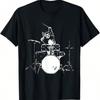 Top Quality Funny Cat Drummer Drums Drumming Music Lover Unisex T-Shirt