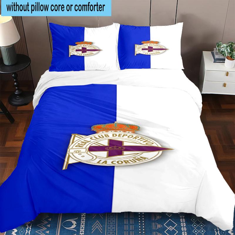 3PCS Deportivo Football Bedding Set,Including 1pc Duvet Cover And 2pcs Pillowcases Perfect for Bedroom, Dormitory, Fan Christmas gift