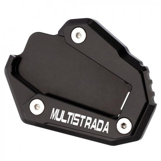 For Ducati Multistrada 1200 1200S 1260 1260S Side Stand Extension Kickstand Pad black-1