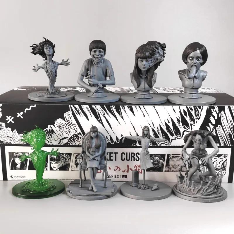 Original Junji Ito Set Pocket Curse Series Blind Box Ingenious Creature Monster Horrable Toy Collection Decoration Kid Gifts