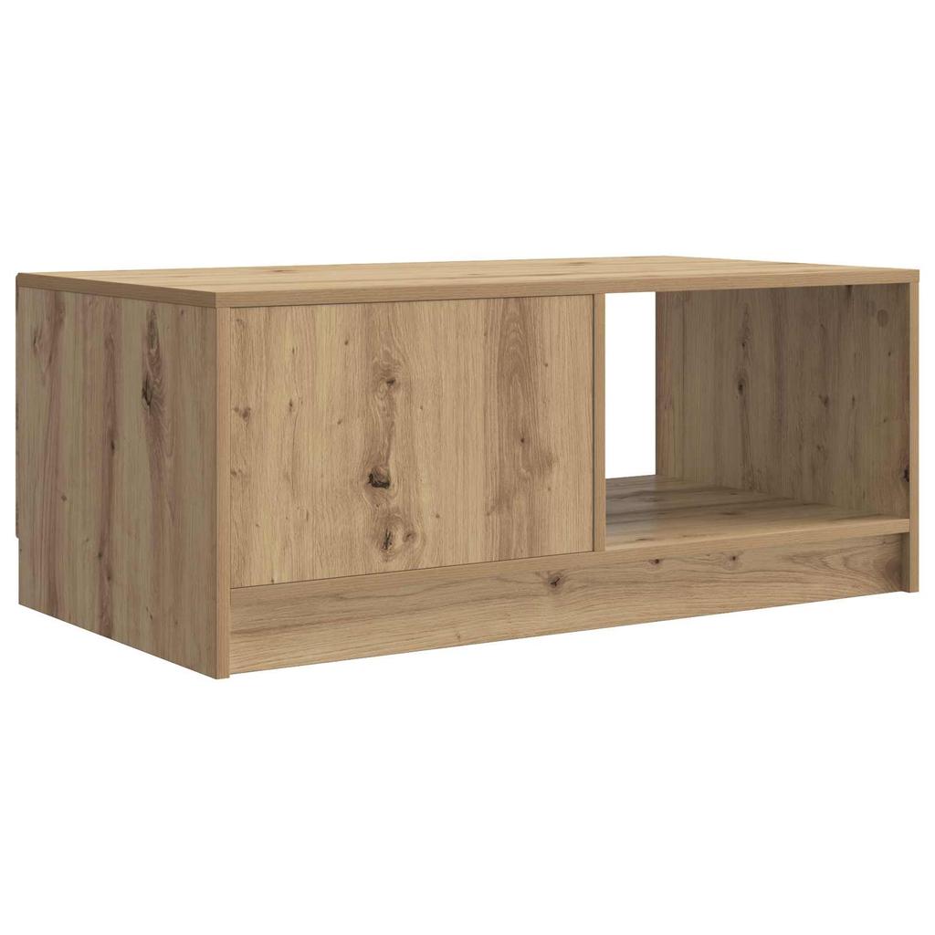 Artisan Oak Coffee Table 90 X 50 X 37 Cm Engineered Wood