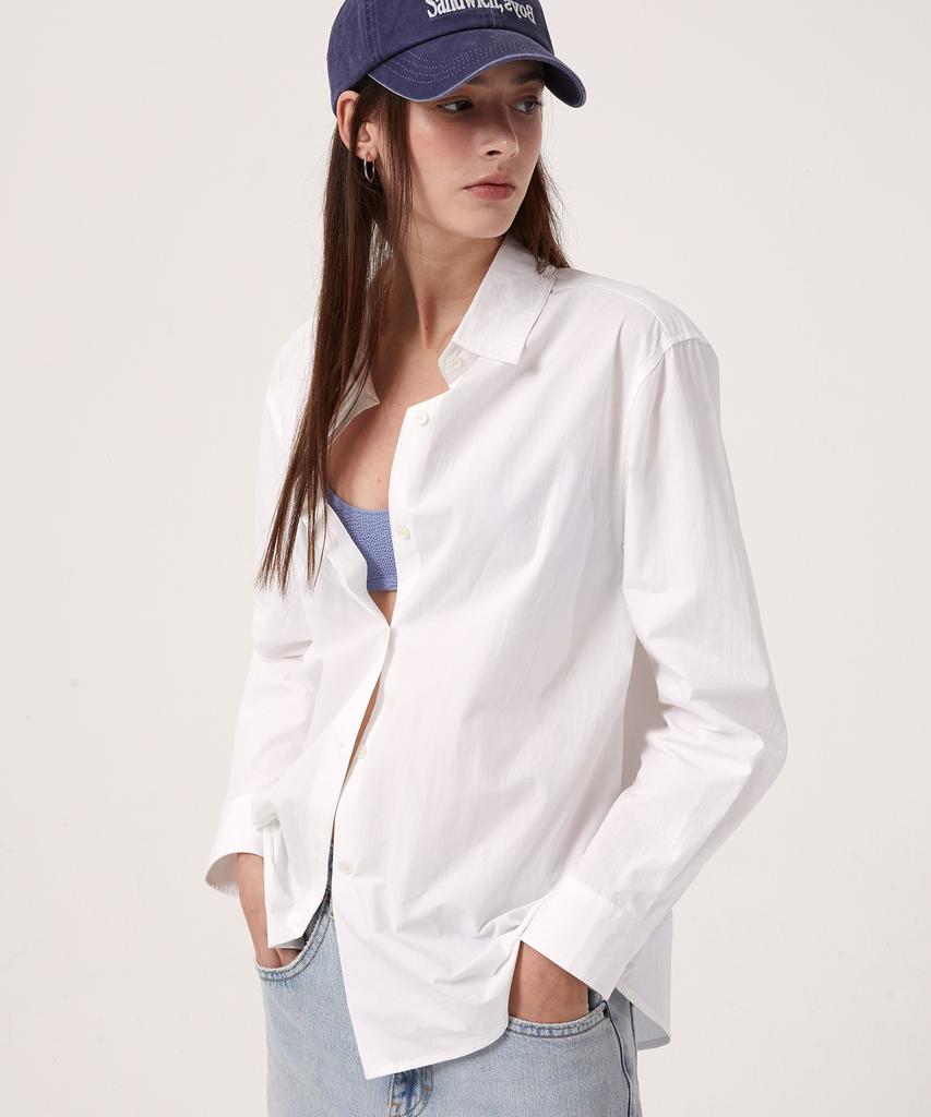 MOYORA Essential Poplin Shirt [White]