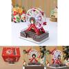 Santa Claus Themed Luminous Ferris Wheel Music Box For Holiday Celebrations