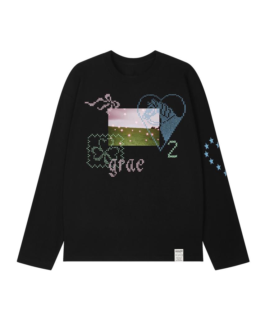 GRAVER [Unisex] Dreamy Long Sleeve T-Shirt_3 Colors