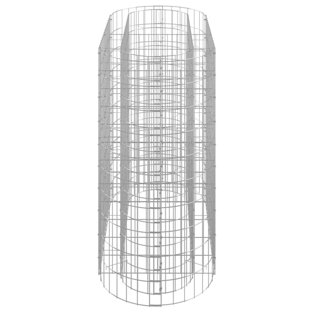 Vidaxl Raised Gabion Planter, Galvanized Iron, 120X50X100