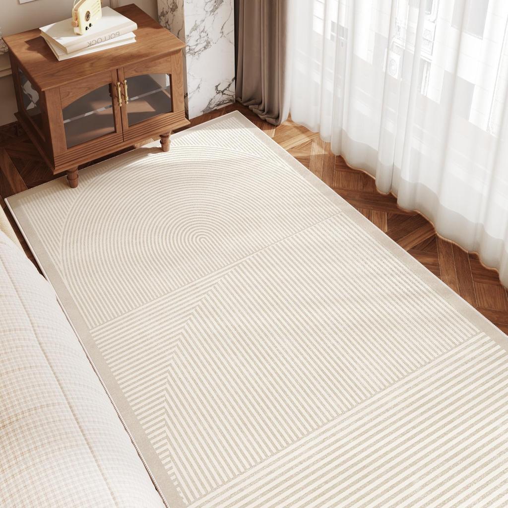 2024 Modern Simple Loop Velvet Bedroom Carpet - Autumn/Winter Home Floor Mat, Bedside & Living Room