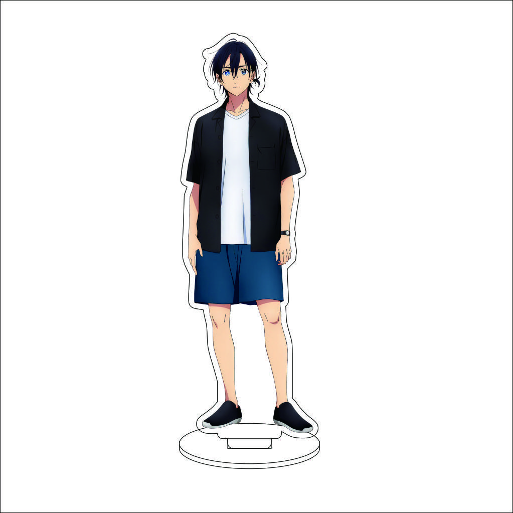 16CM Anime Summer Time Rendering Cosplay Acrylic Stand Ornaments Southern Hizuru Kofune Ushio Figure Stand Halloween Gifts