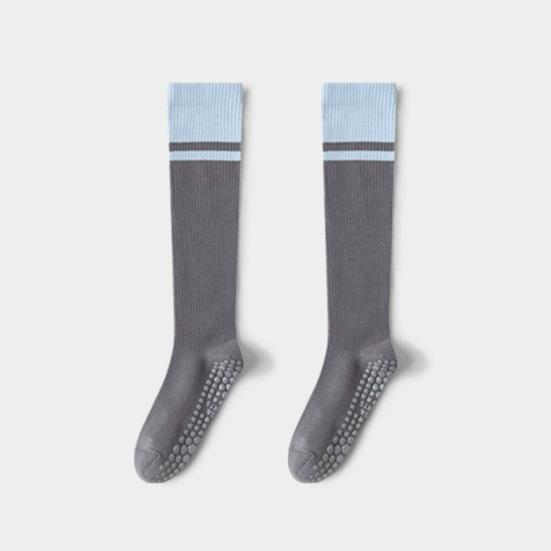 Women Yoga Socks Sports Compression Socks Soft Cotton Knee High Socks with Anti-Slip Grips for Dance Pilates Workout