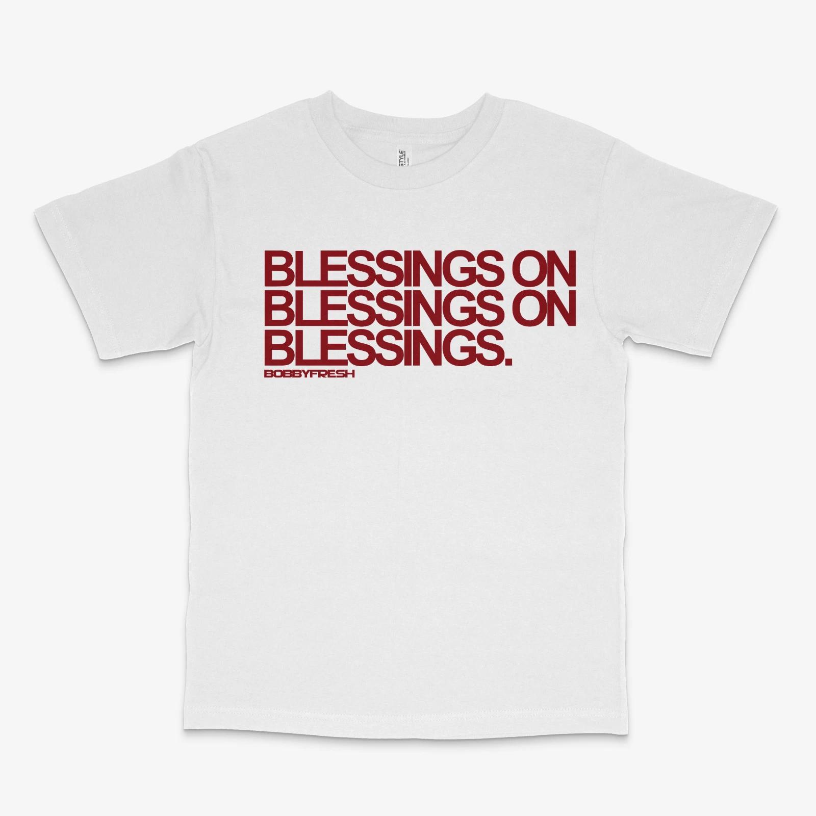 Blessings on Blessings White Tee L