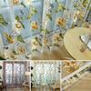 Home Textile Flower Embroidered Chinese Fabric Tulle Sheer 3D Window Curtain