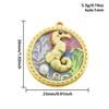 5pcs Gold Color Marine Animal Lobster Crab Enamel Charm Heart Cross Stainless Steel Pendant For Jewelry Making Keychain Earrings