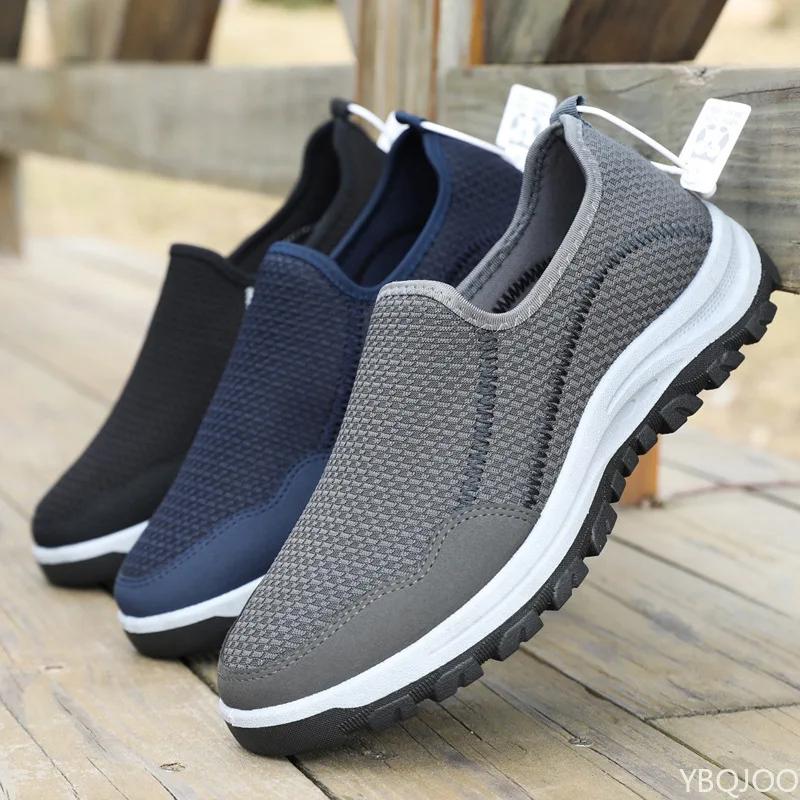 2024 Sommer lässige Herrenschuhe locker leicht und atmungsaktiv Slipper Slipper Freizeitschuhe Mesh Mode Herrenschuhe