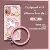 Youth Cartoon Phone Case For HTC Desire 20 Plus/D20+ Soft Case Dirt-resistant Cute Personality Bracelet Solid Color Ring