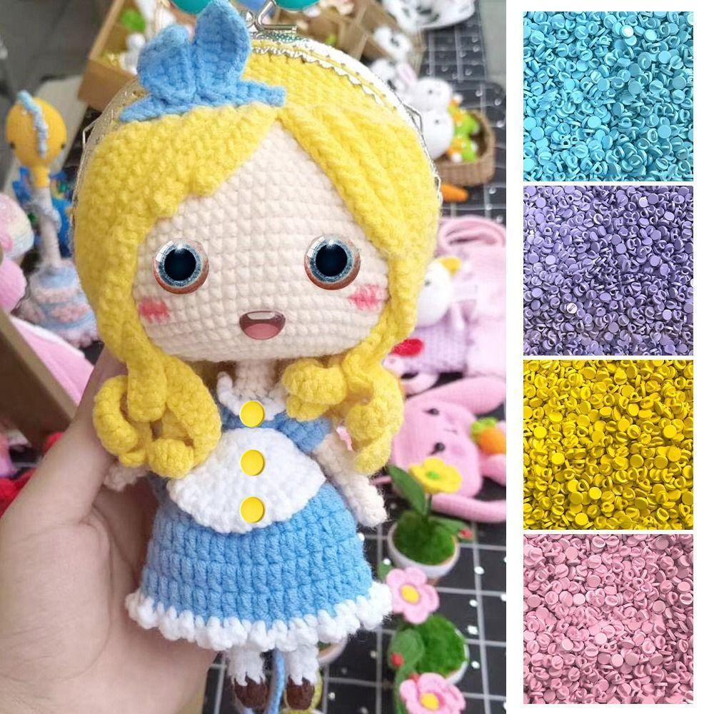 20pcs Metal Ultra-small Buckle 4mm Doll Shoes Buckles Doll Coat Buckle DIY Doll Clothes Accessories