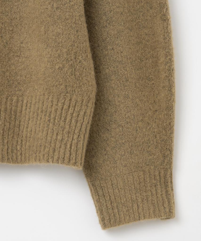 MILLO ARCHIVE Crop Silhouette Knit [Milk Brown]