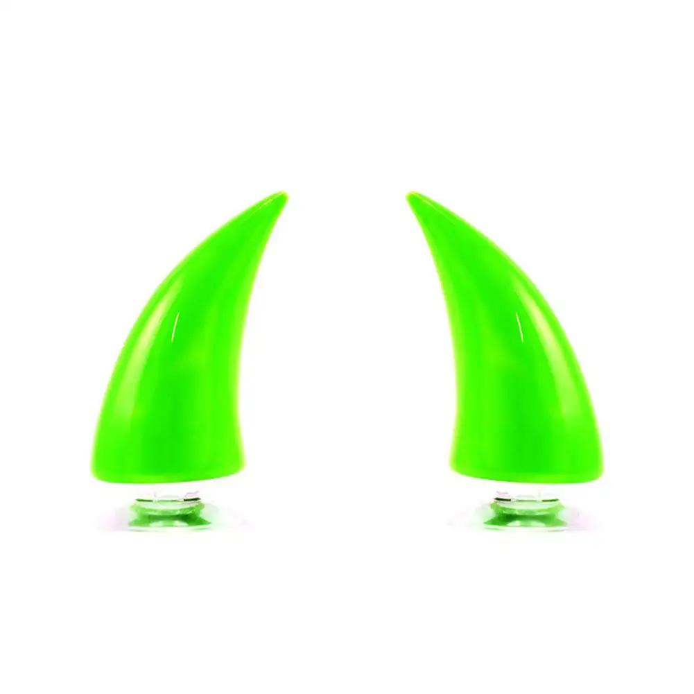 2Pcs Large Size Motorcycle Helmet Decoration Devil Horn Colorful Motorbike Bicycle Decoration Helmet Stickers Accessory