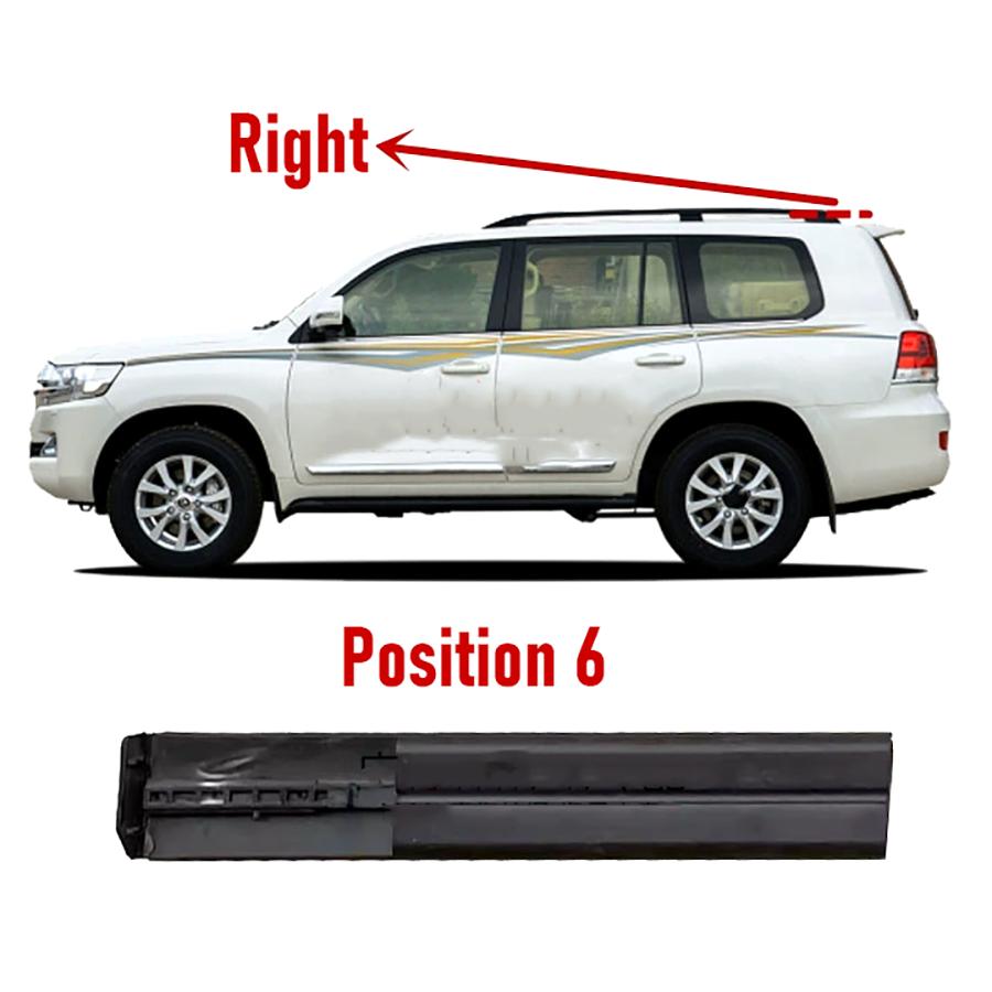 1Pc Roof Drip Side Finish Moulding Cover Sealing Strip Car Accessories Left/Right Fit For Toyota Land Cruiser LC200 2008-