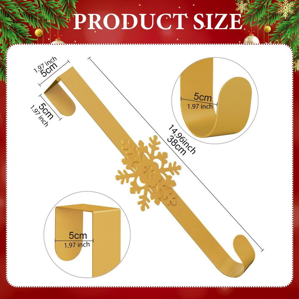 3 Pieces Front Door Wreath Hanger Garland over The Hook for Festival