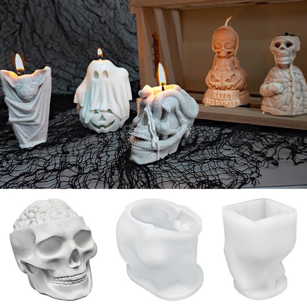 Halloween Theme Candle Mold Silicone Mould for Unique Handmade Crafts Epoxy Resin Wedding Decoration Making Mold