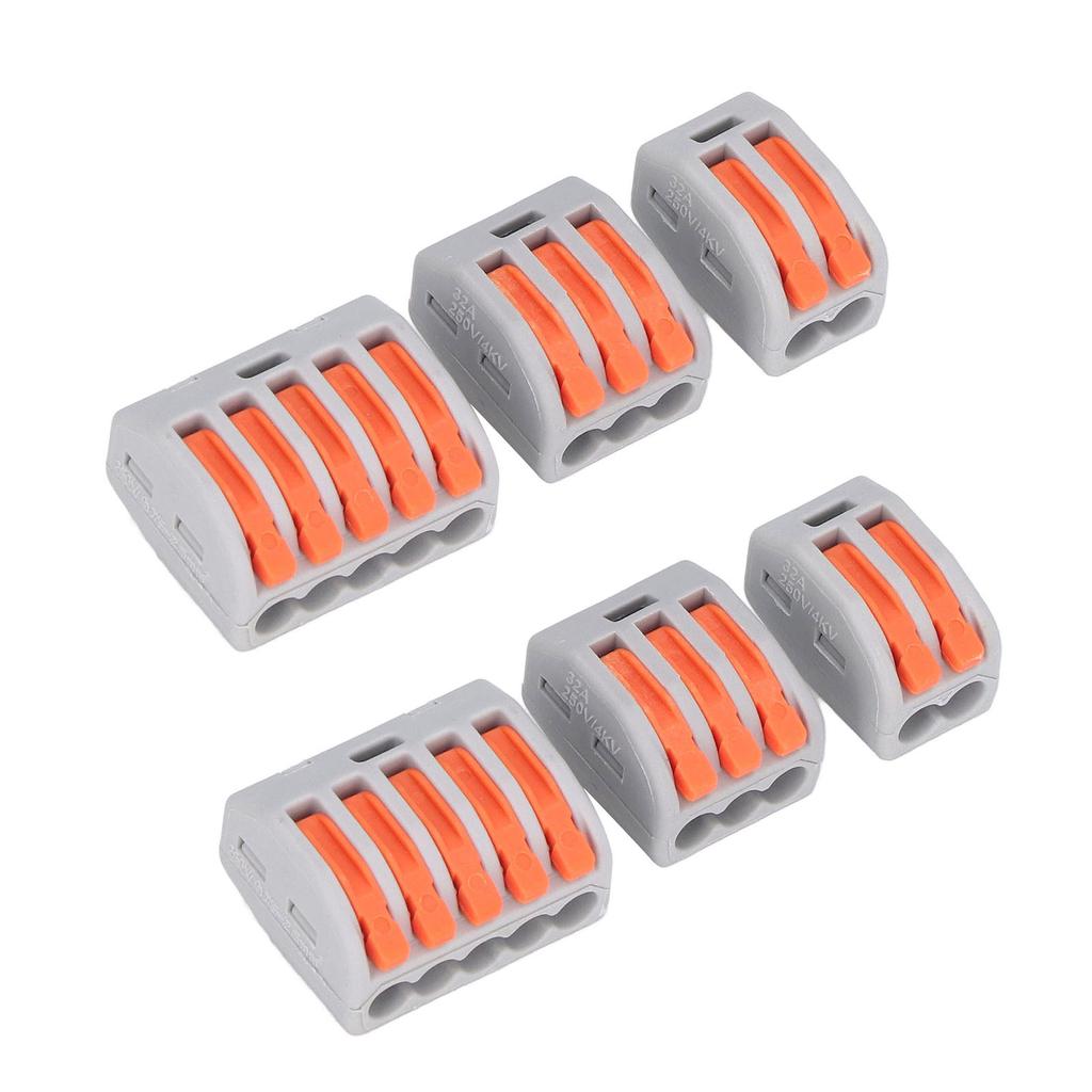 90PCS Compact Wire Conductor Connector Quick Splicing Terminal Block Assortment 250V 32A
