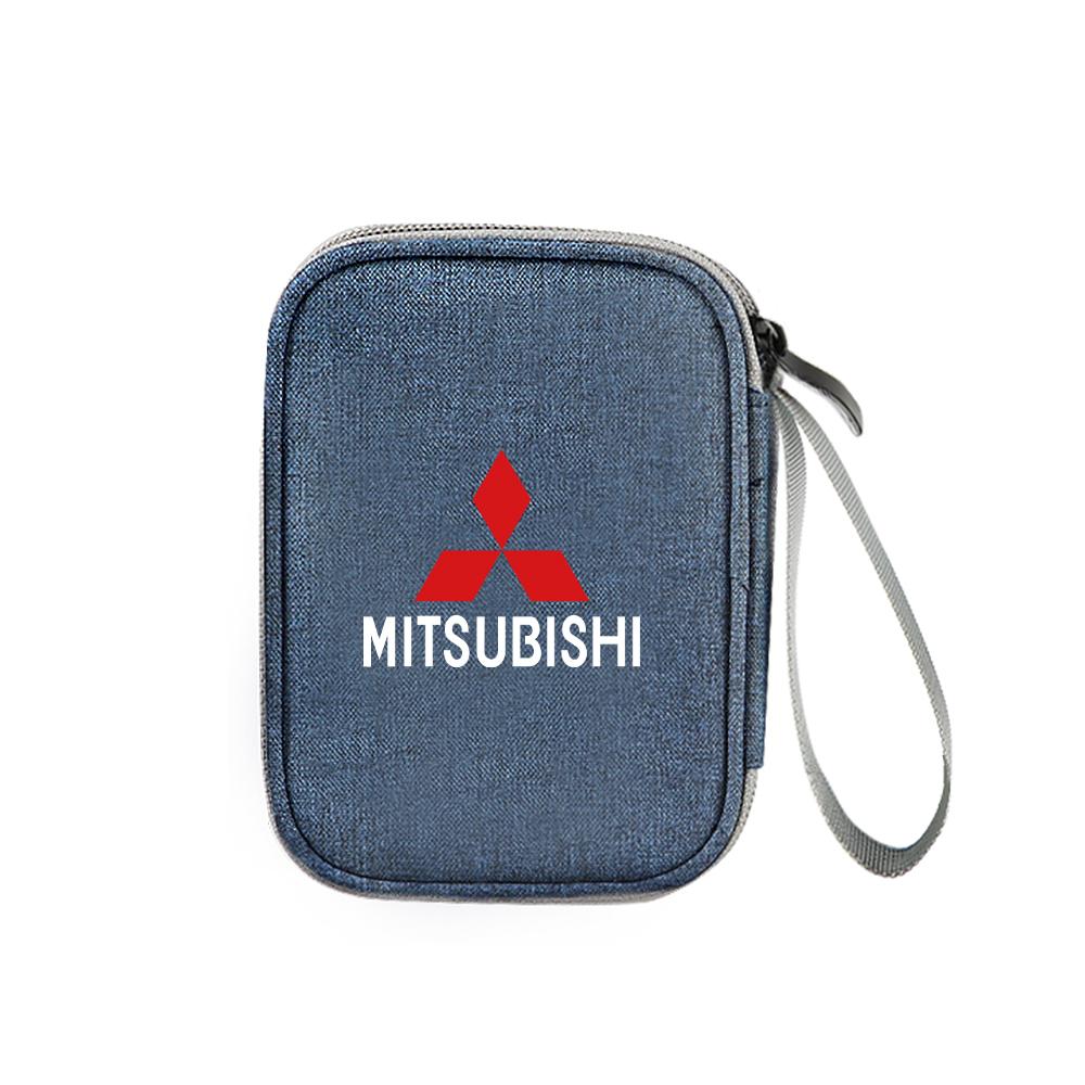 Wielofunkcyjna torba do przechowywania kluczy, telefonu, kabli danych w samochodzie Akcesoria samochodowe Dla Mitsubishi 9 Ralliart X EX ASX L200 Colt Lancer