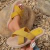 Ladies Slippers Summer Spring Cross Drag Fashion Hemp Rope Outer Wear Slippers Casual Sandals and Slippers