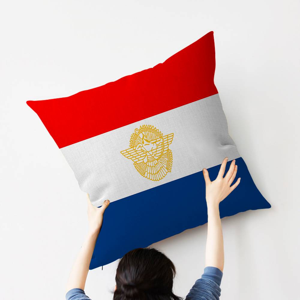 A-Assyrian-ES Flag Pillow Cushion Cover Pillowcase Living Room Sofa Home Decor Customized
