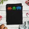 Space Invaders Cotton TShirt For Unisex Summer Aesthetic T Shirts O Neck Hipster Tee Shirt Big Size Hot Sale Clothes