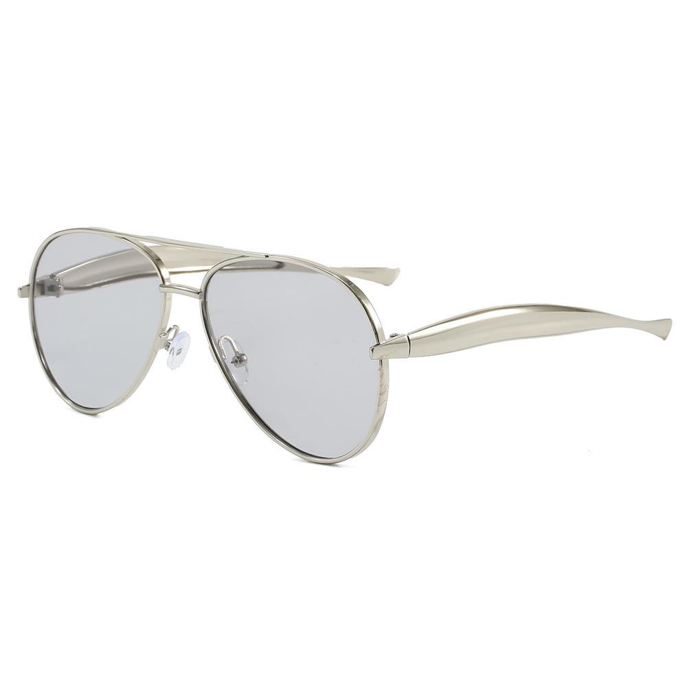 Pilot Shape Men'S Sunglasses Vintage Style Double Bridge Sun Glasses For Women Driving Hiking Men Sunglass