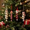 Winter Yarn Crafts for Family Christmas Spiral Crochet Kit, DIY Snowman Santa Craft Holiday Knitting Supplies Adults Handmade Hanging Ornament